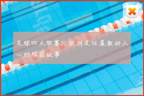 足球四大联赛：欧洲足坛最激动人心的绿茵故事